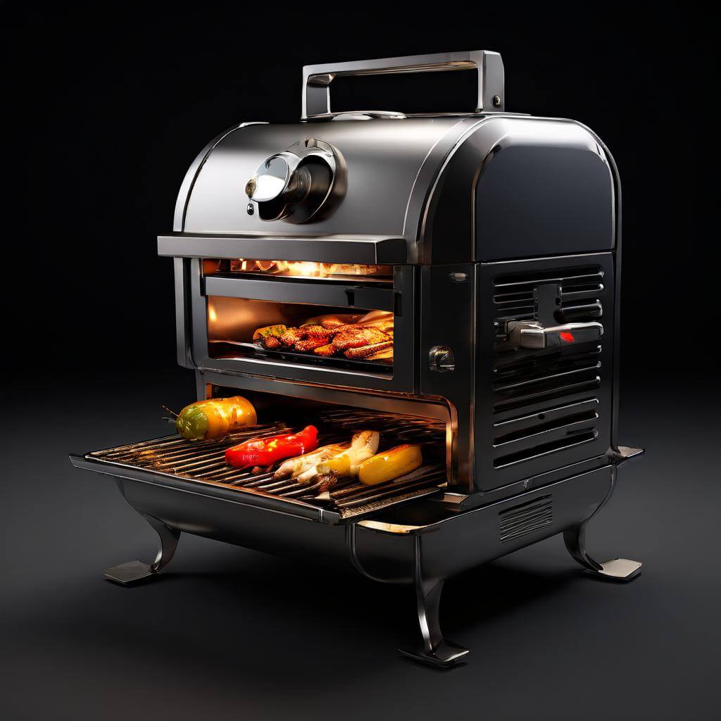 Versatile pellet grill with digital controls